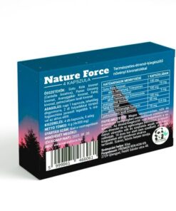 Nature Force 4db alkalmi potencianövelő kapszula doboz hátulja